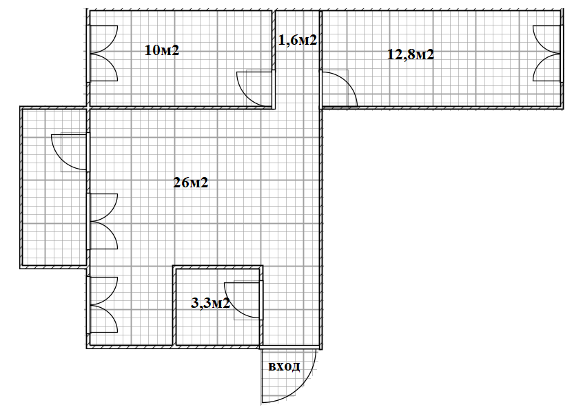 3-комнатная 56.1 м2 в ЖК undefined корпус null этаж 4
