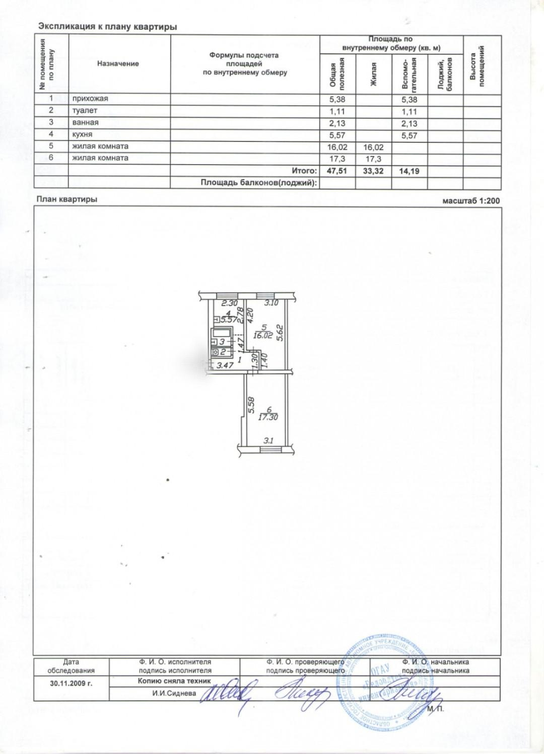 2-комнатная 47.5 м2 в ЖК undefined корпус null этаж 1