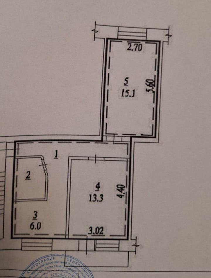 2-комнатная 44.8 м2 в ЖК undefined корпус null этаж 2