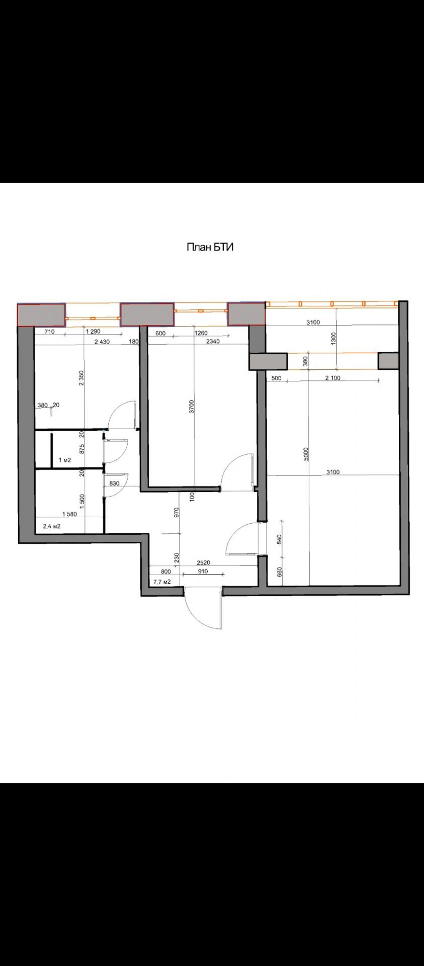 2-комнатная 43 м2 в ЖК undefined корпус null этаж 12