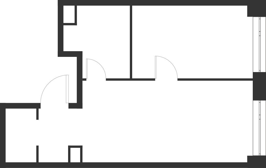 1-комнатная 39 м2 в ЖК Voice Towers корпус null этаж 29