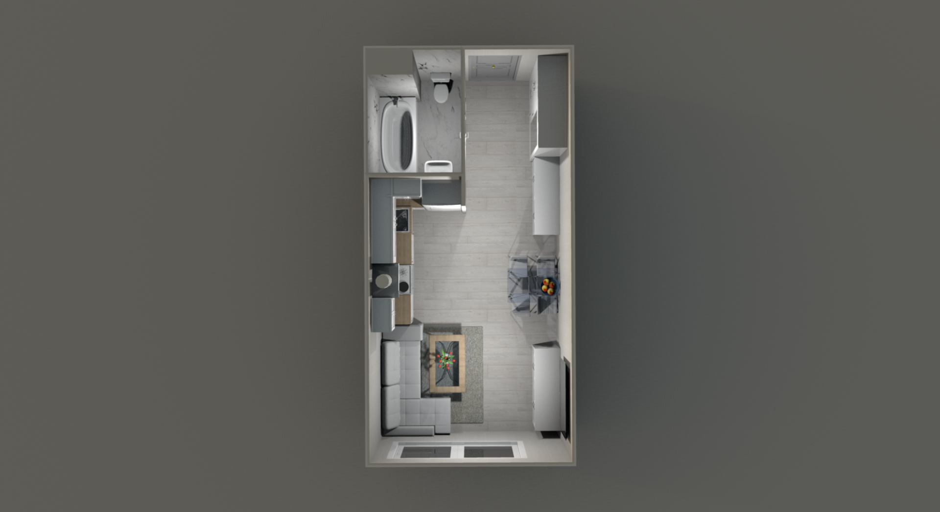 Студия 22.8 м2 в ЖК undefined корпус null этаж 3