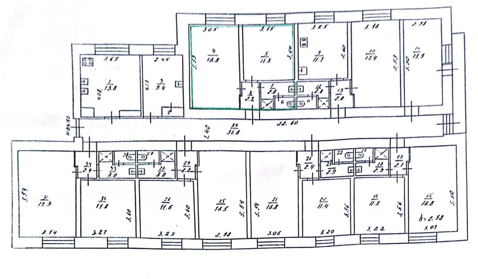 1-комнатная 34.1 м2 в ЖК undefined корпус null этаж 5