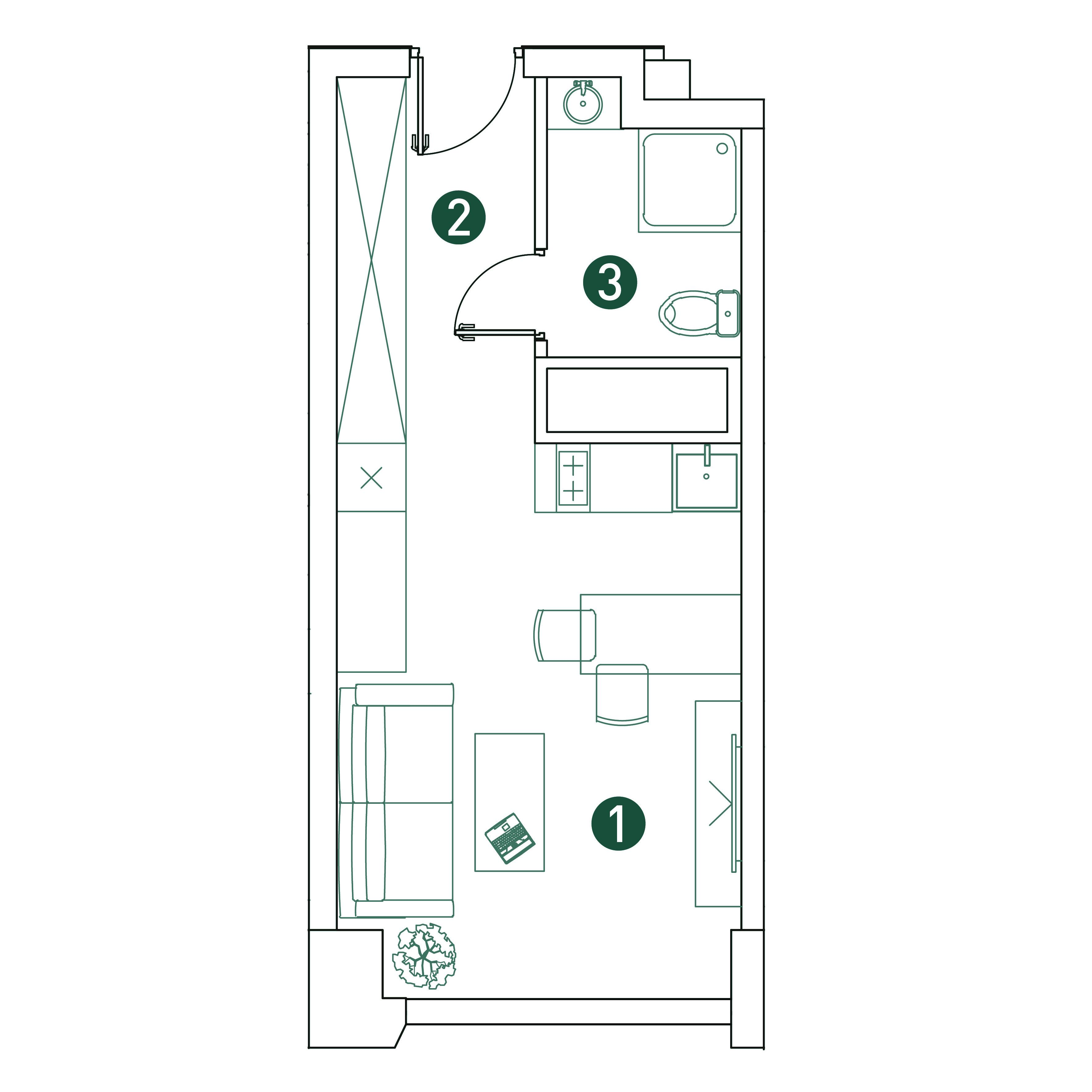 Студия 26 м2 в ЖК VERY корпус null этаж 20