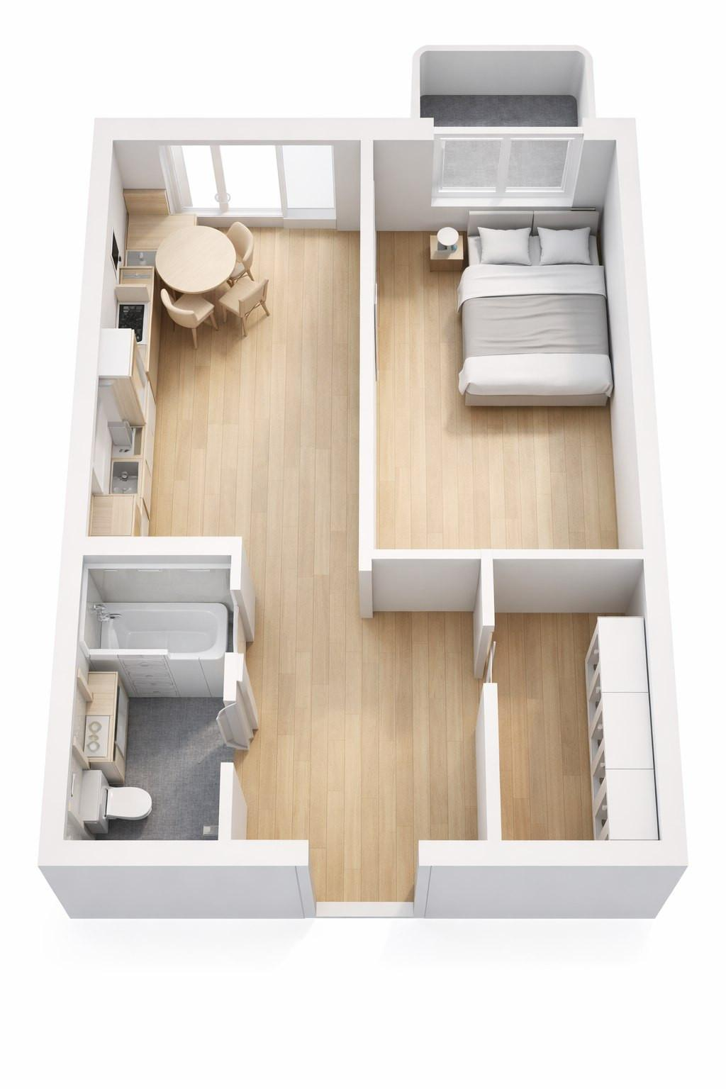 1-комнатная 39.6 м2 в ЖК undefined корпус null этаж 15