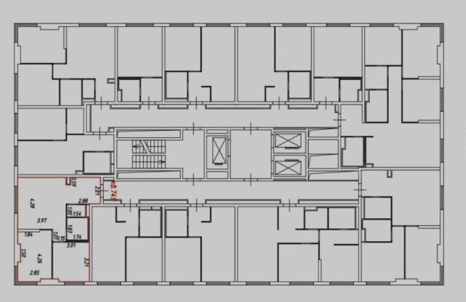 2-комнатная 50 м2 в ЖК undefined корпус null этаж 18