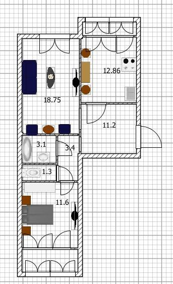 2-комнатная 62.3 м2 в ЖК undefined корпус null этаж 10
