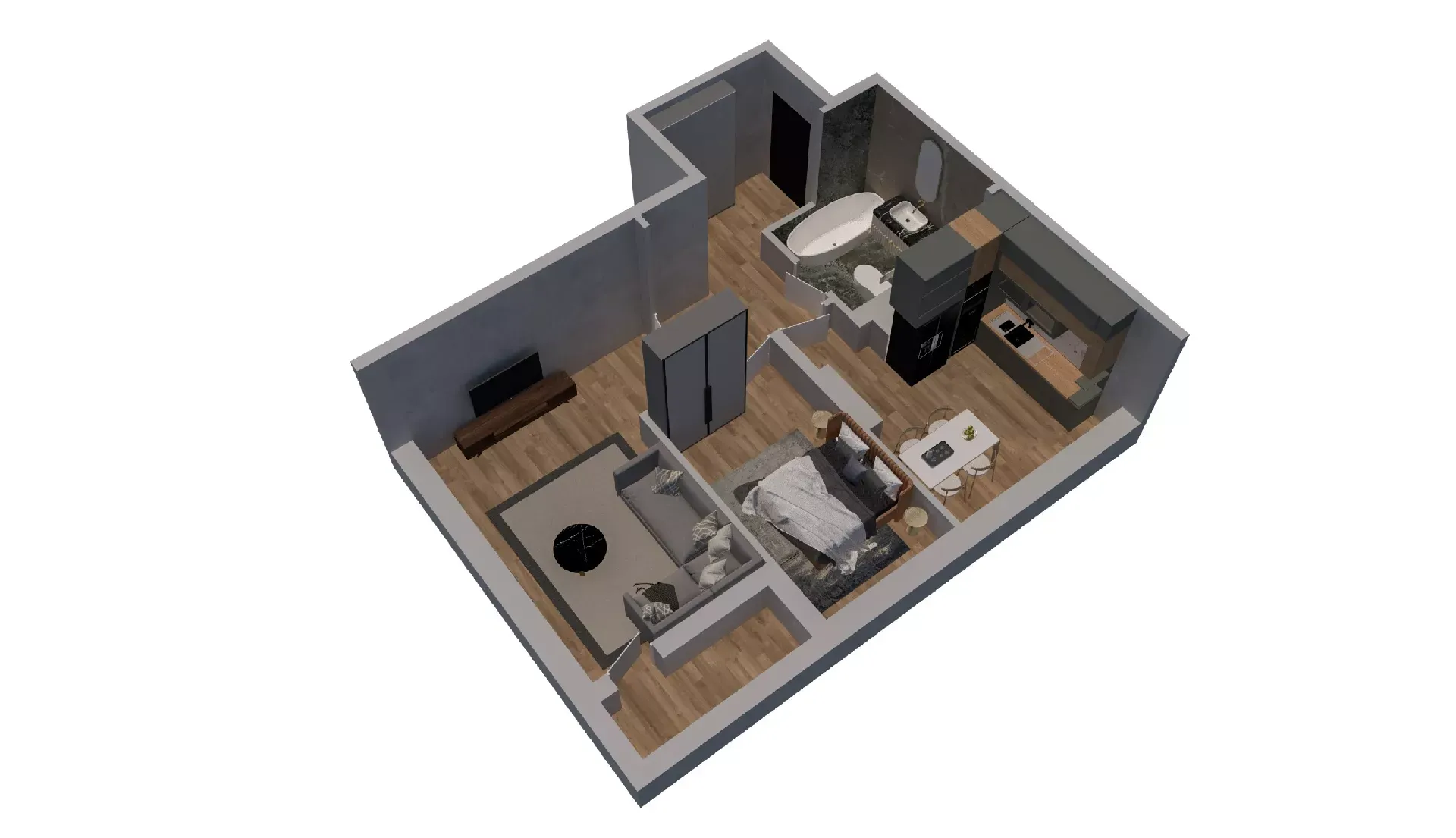 2-комнатная 51 м2 в ЖК Пальмира 2.0 корпус null этаж 10