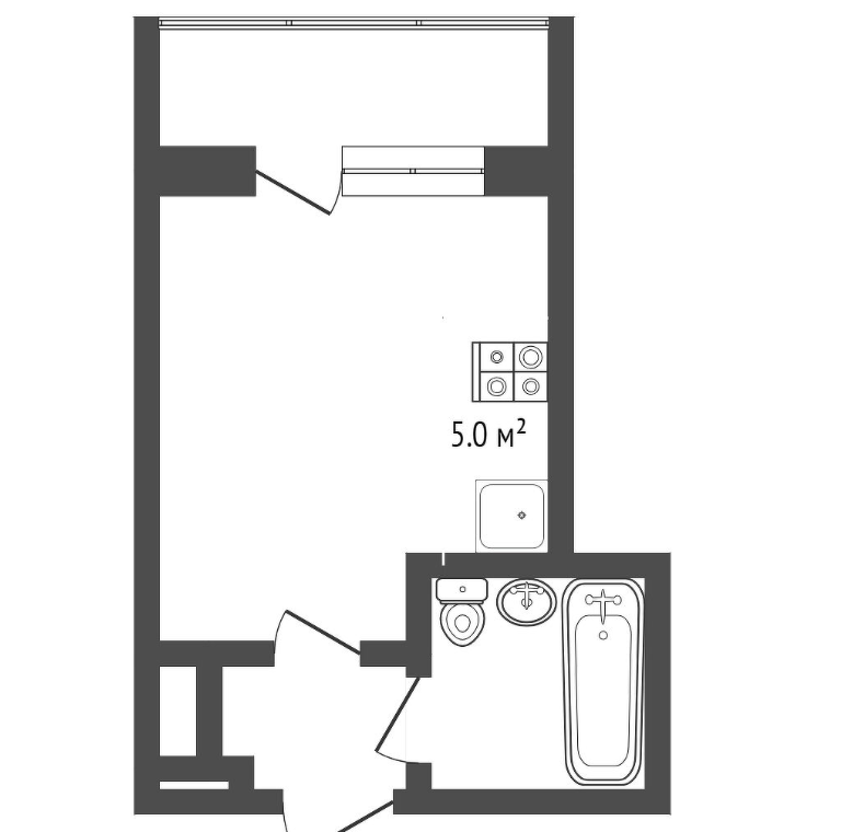 Студия 20 м2 в ЖК undefined корпус null этаж 6