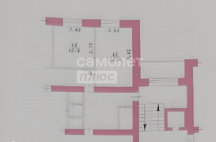 2-комнатная 29.7 м2 в ЖК undefined корпус null этаж 6