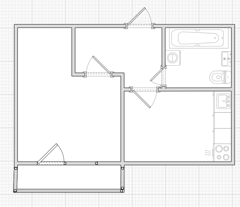 1-комнатная 26.6 м2 в ЖК undefined корпус null этаж 7