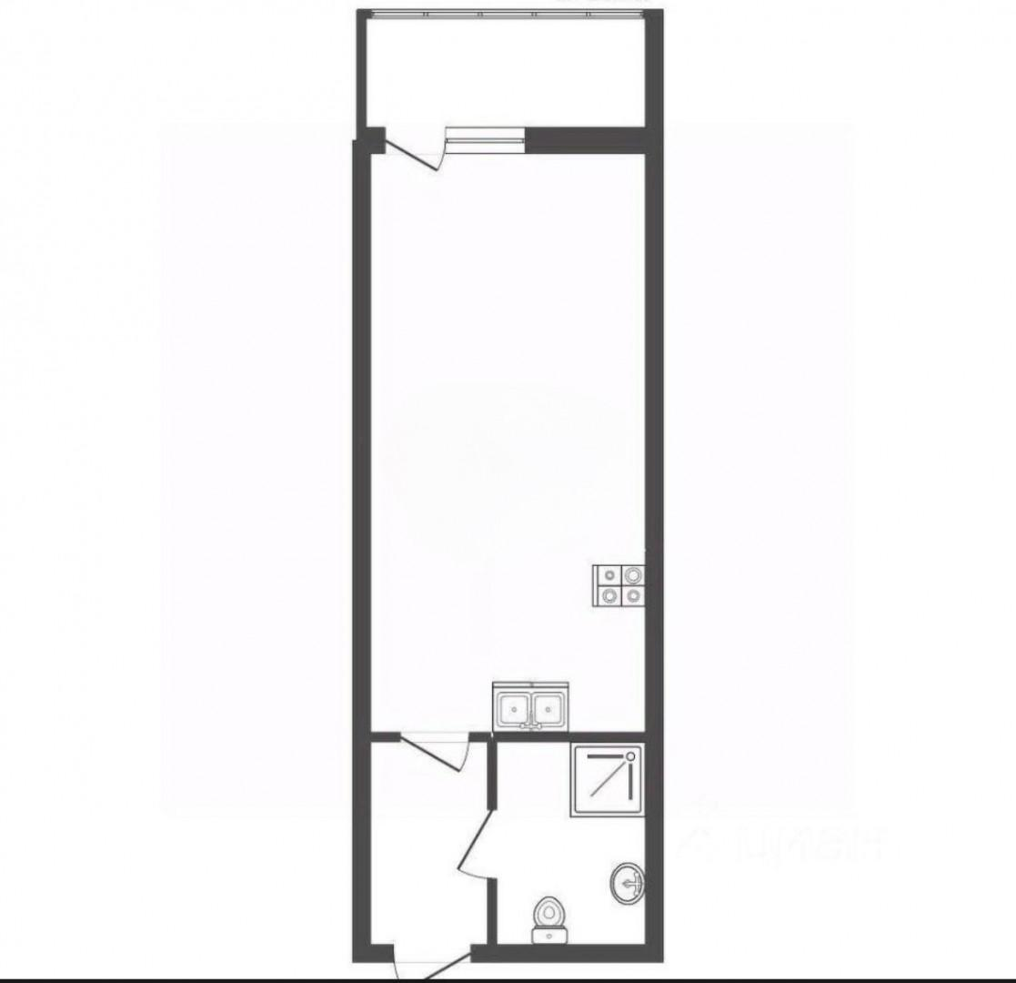 Студия 24.3 м2 в ЖК undefined корпус null этаж 3