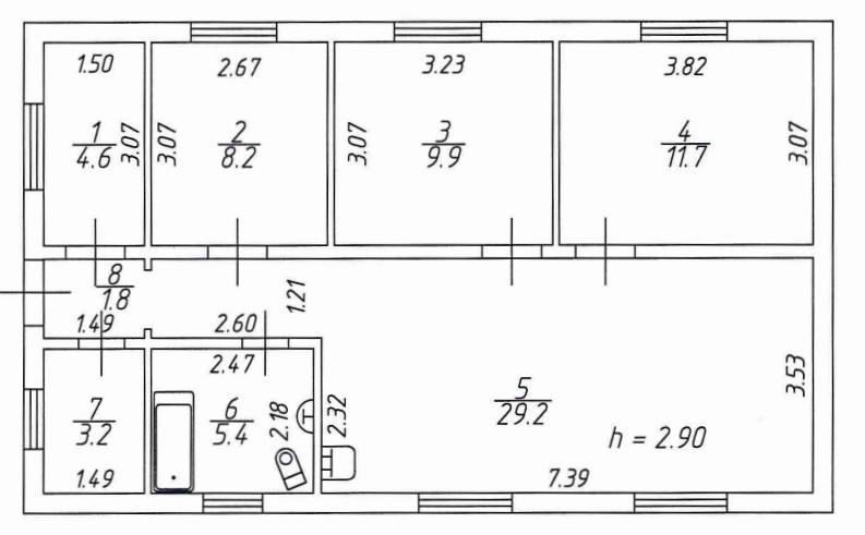 4-комнатная 78.1 м2 в ЖК undefined корпус null этаж null