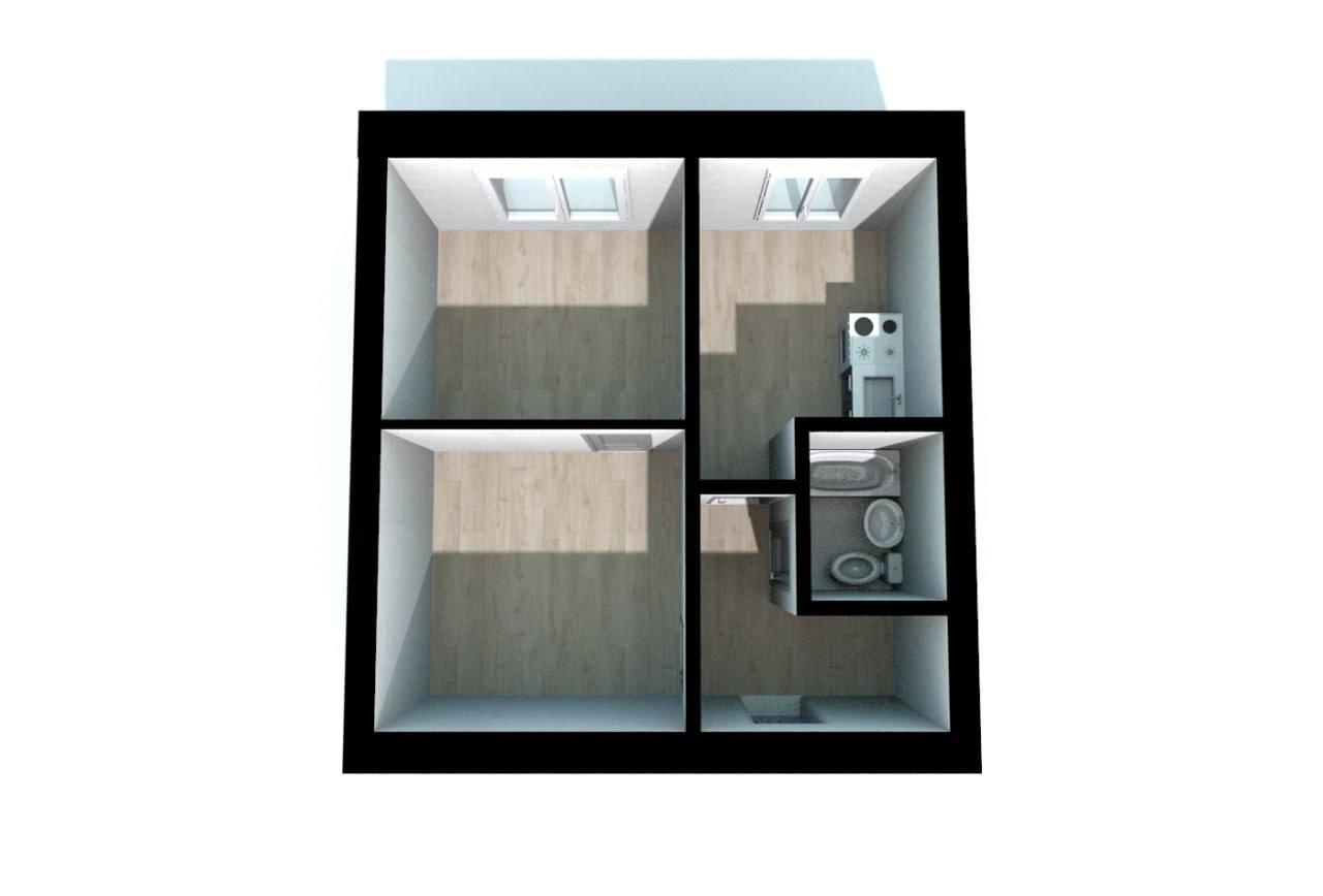 2-комнатная 28.7 м2 в ЖК undefined корпус null этаж 1