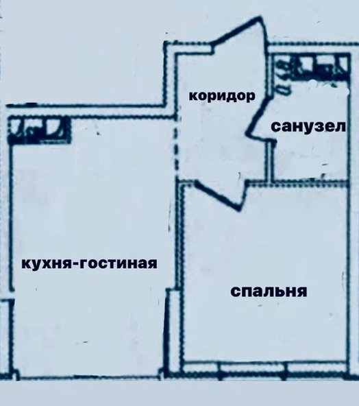 1-комнатная 33 м2 в ЖК undefined корпус null этаж 15