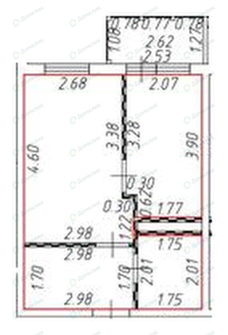 1-комнатная 32.2 м2 в ЖК undefined корпус null этаж 4