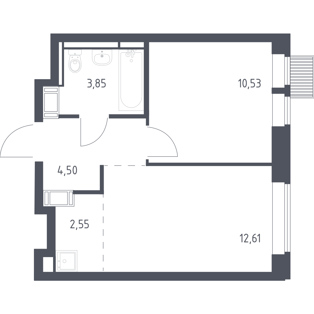 Студия 34 м2 в ЖК Большое Путилково корпус null этаж 14