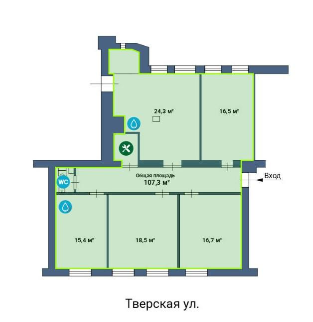 Студия 107.3 м2 в ЖК undefined корпус null этаж null