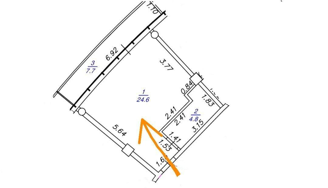 Студия 36.9 м2 в ЖК undefined корпус null этаж 2