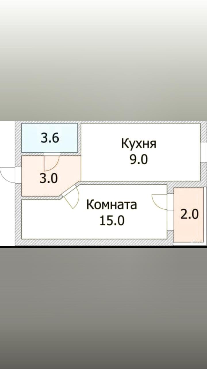 1-комнатная 32.6 м2 в ЖК undefined корпус null этаж 7