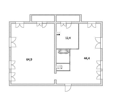 5-комнатная 129.1 м2 в ЖК undefined корпус null этаж 5