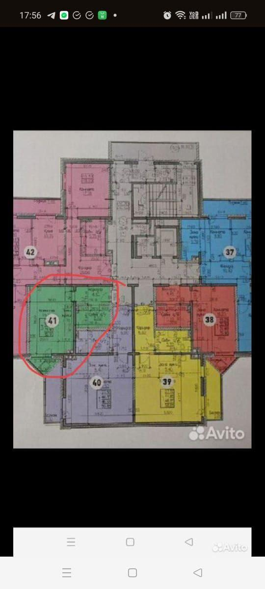 1-комнатная 32.9 м2 в ЖК undefined корпус null этаж 7