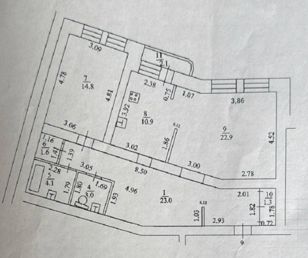 2-комнатная 81.6 м2 в ЖК undefined корпус null этаж 4