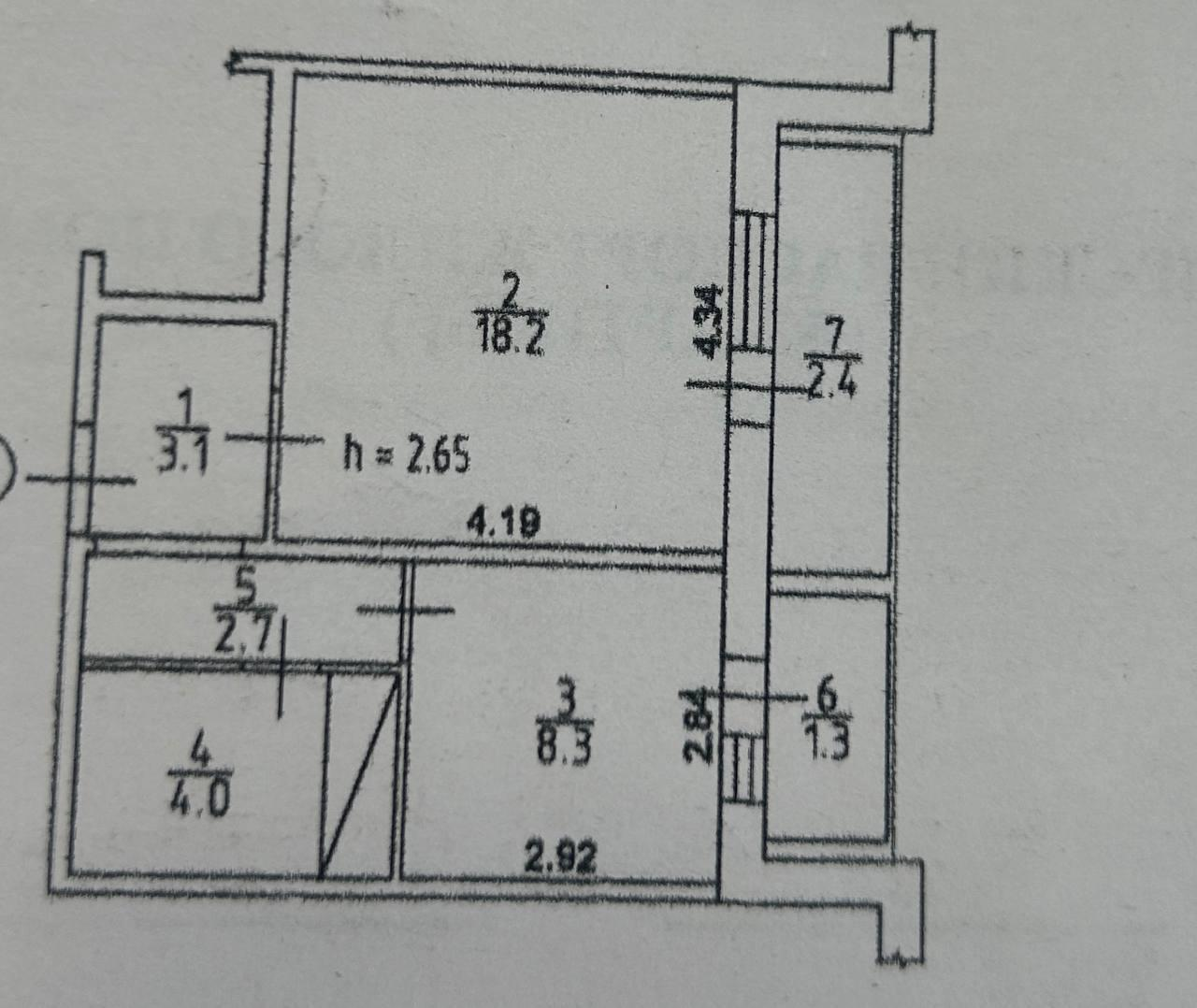 1-комнатная 36.3 м2 в ЖК undefined корпус null этаж 12