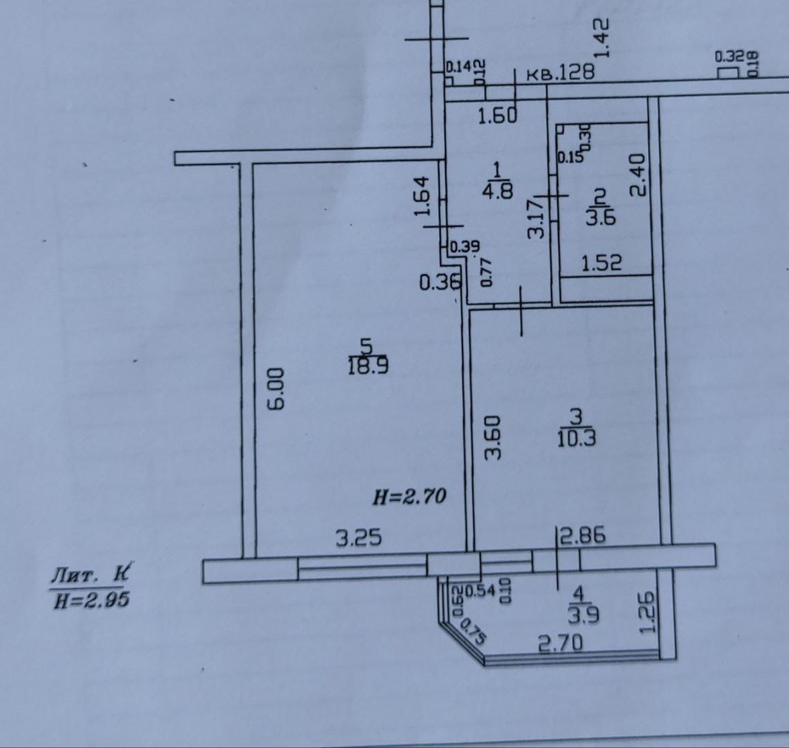 1-комнатная 41.5 м2 в ЖК undefined корпус null этаж 14