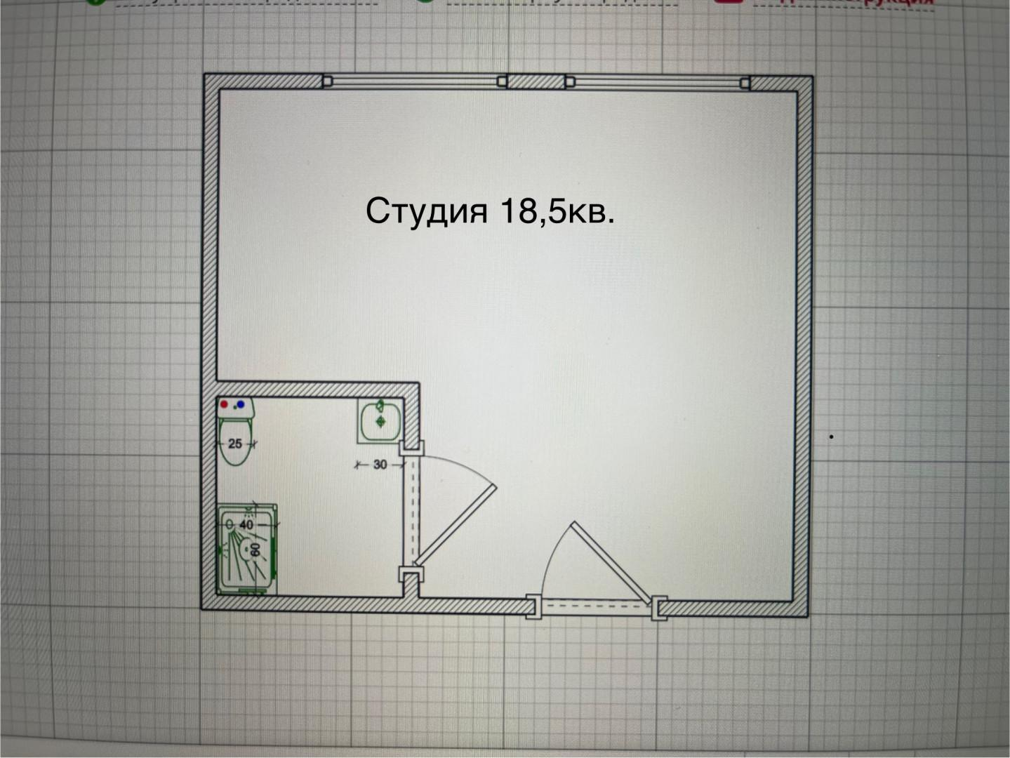 Студия 18.5 м2 в ЖК undefined корпус null этаж 9