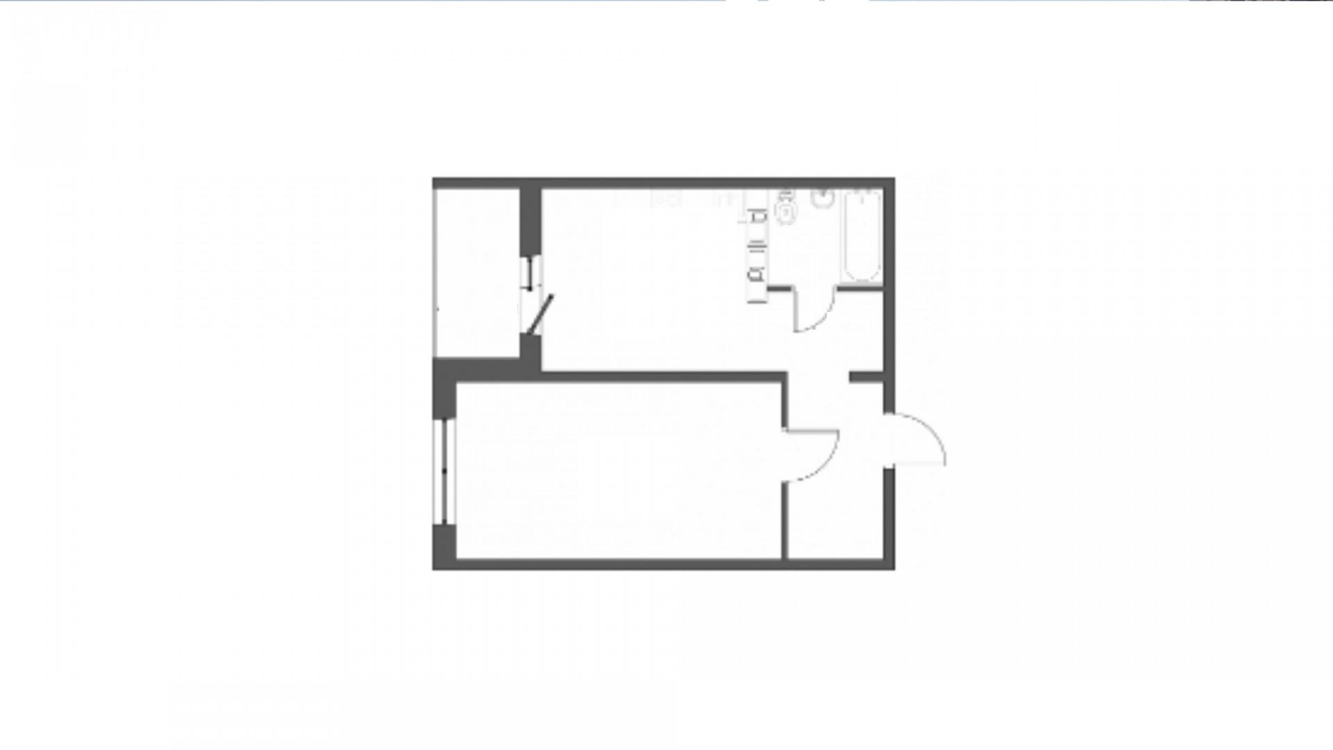 1-комнатная 44 м2 в ЖК undefined корпус null этаж 14