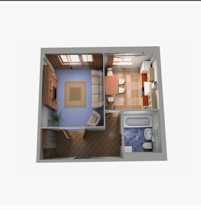 1-комнатная 36 м2 в ЖК undefined корпус null этаж 6