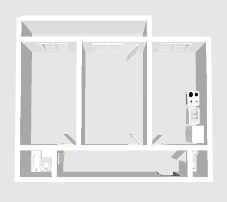 2-комнатная 55.2 м2 в ЖК undefined корпус null этаж 6
