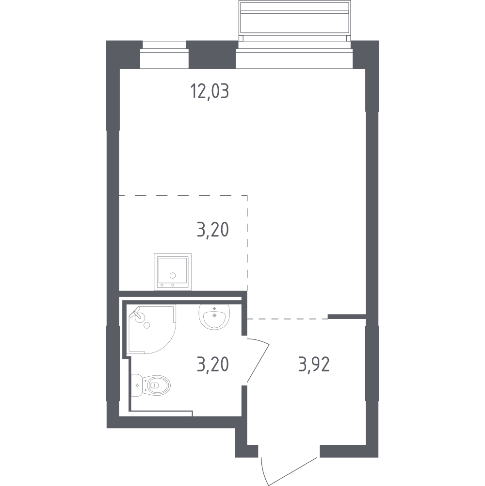 Студия 22 м2 в ЖК Рублёвский Квартал корпус null этаж 5
