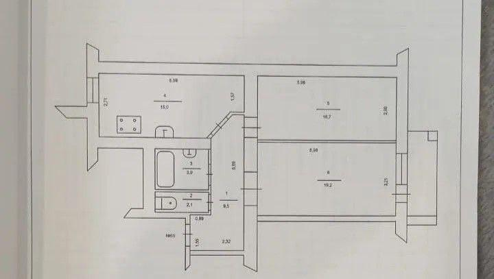 2-комнатная 66.4 м2 в ЖК undefined корпус null этаж 8