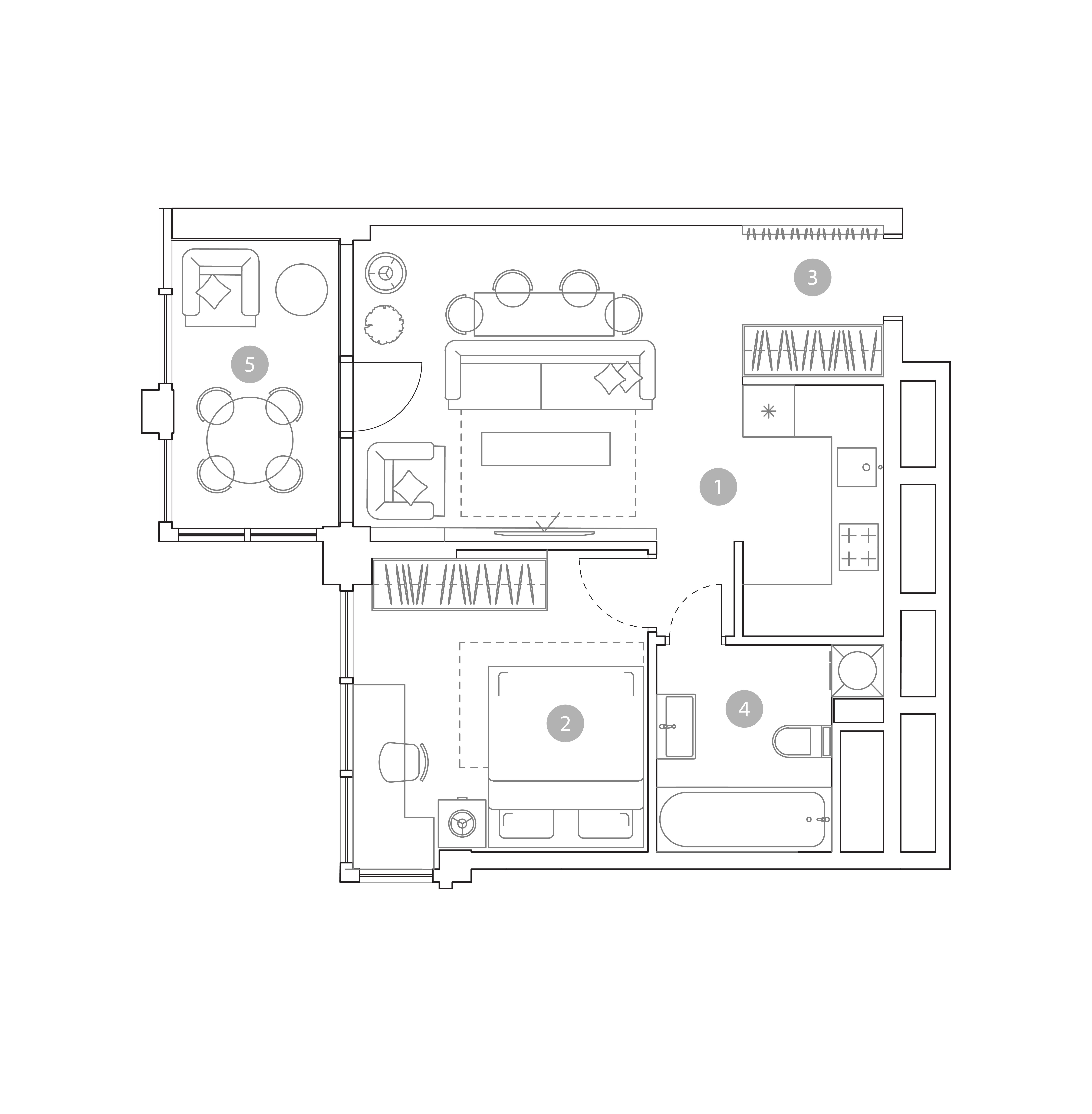 2-комнатная 45 м2 в ЖК VERY на Миклухо-Маклая корпус null этаж 15
