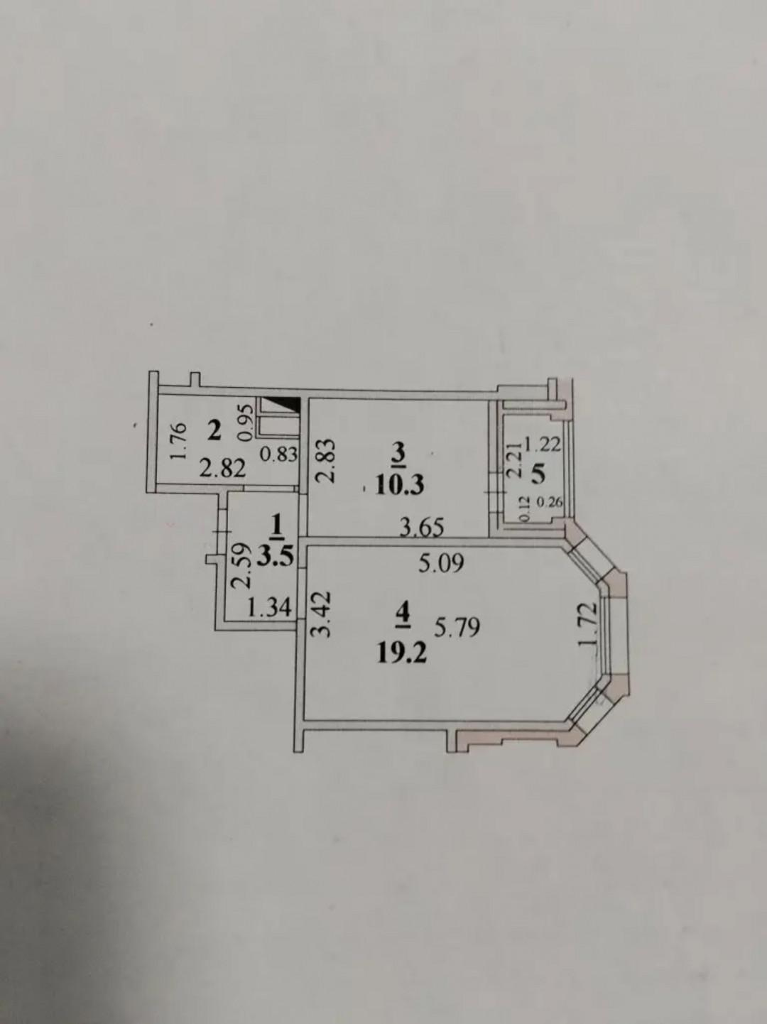 1-комнатная 37.2 м2 в ЖК undefined корпус null этаж 4