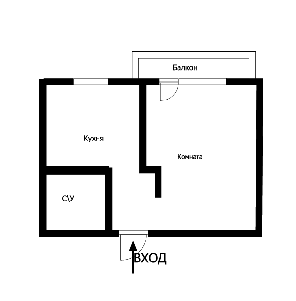 1-комнатная 20.6 м2 в ЖК undefined корпус null этаж 9
