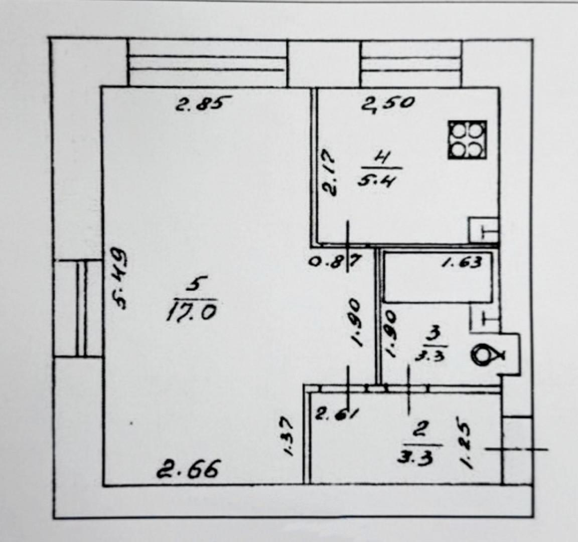 1-комнатная 29 м2 в ЖК undefined корпус null этаж 2