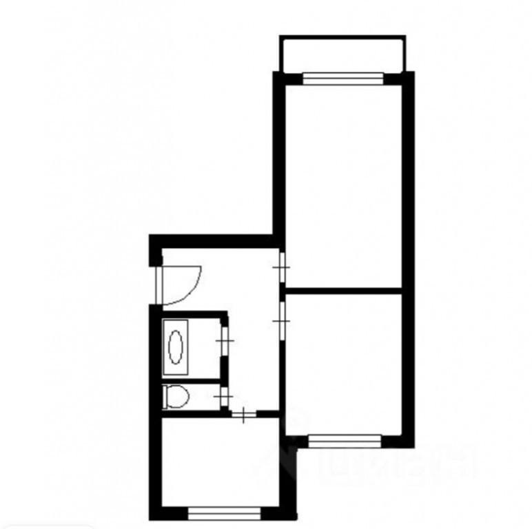 2-комнатная 58.1 м2 в ЖК undefined корпус null этаж 20