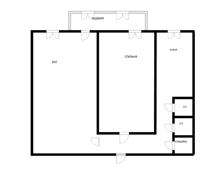 2-комнатная 54.1 м2 в ЖК undefined корпус null этаж 6