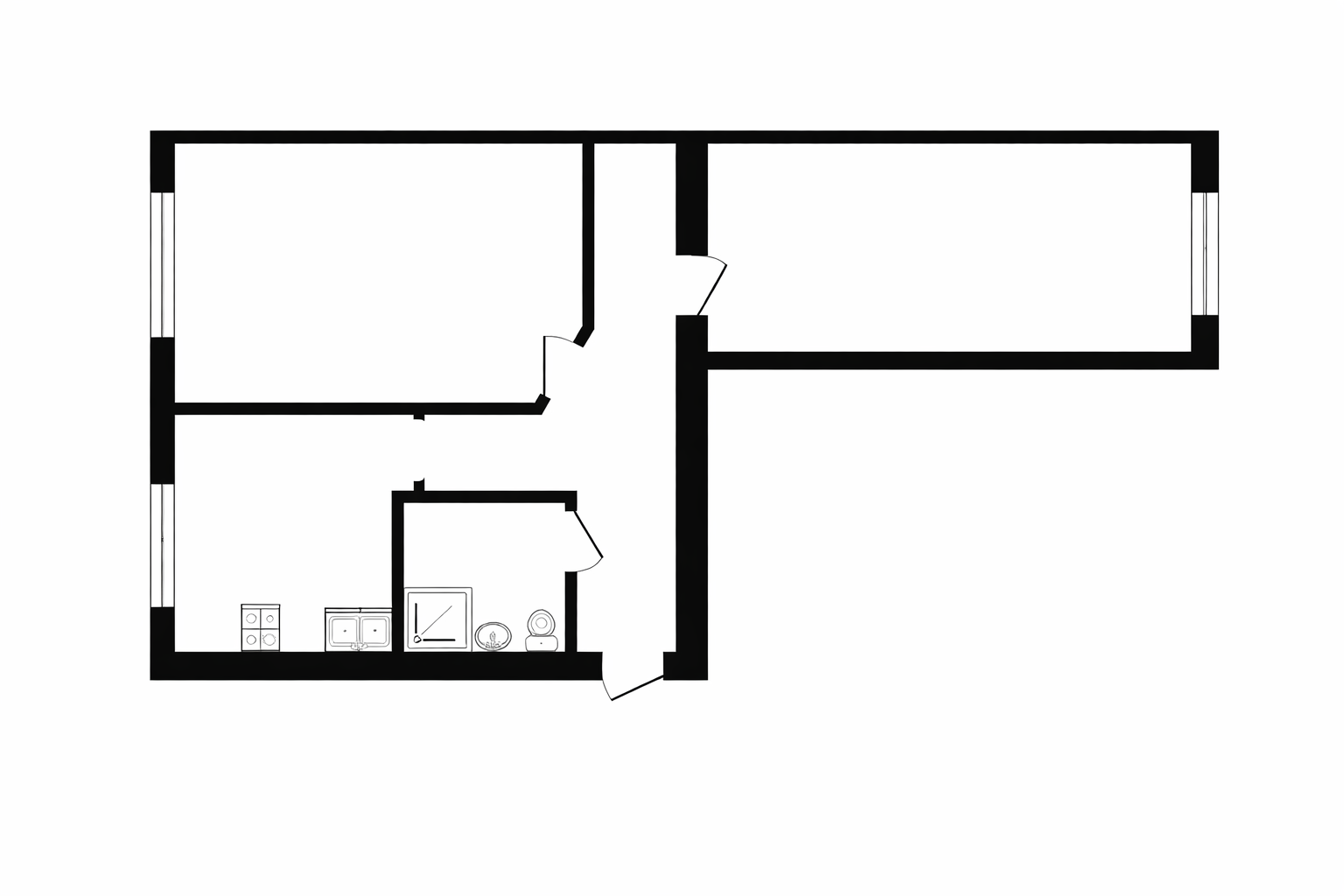 2-комнатная 41 м2 в ЖК undefined корпус null этаж 2