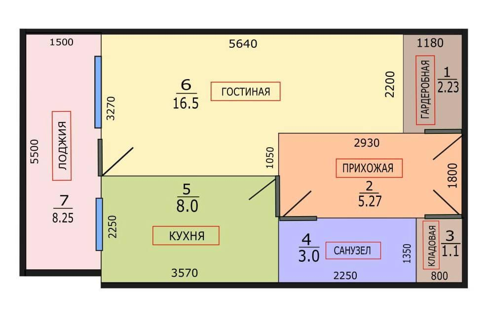 1-комнатная 37 м2 в ЖК undefined корпус null этаж 6