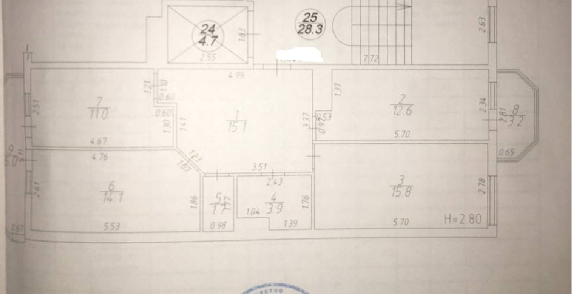 3-комнатная 83.4 м2 в ЖК undefined корпус null этаж 2