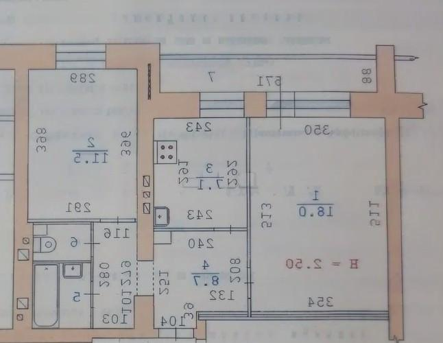 2-комнатная 48.9 м2 в ЖК undefined корпус null этаж 8