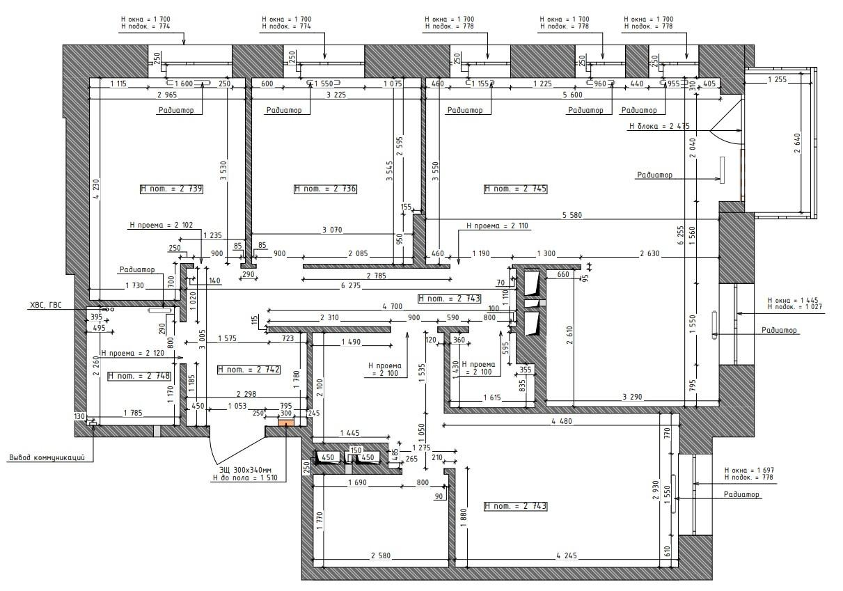 4-комнатная 92.5 м2 в ЖК undefined корпус null этаж 13