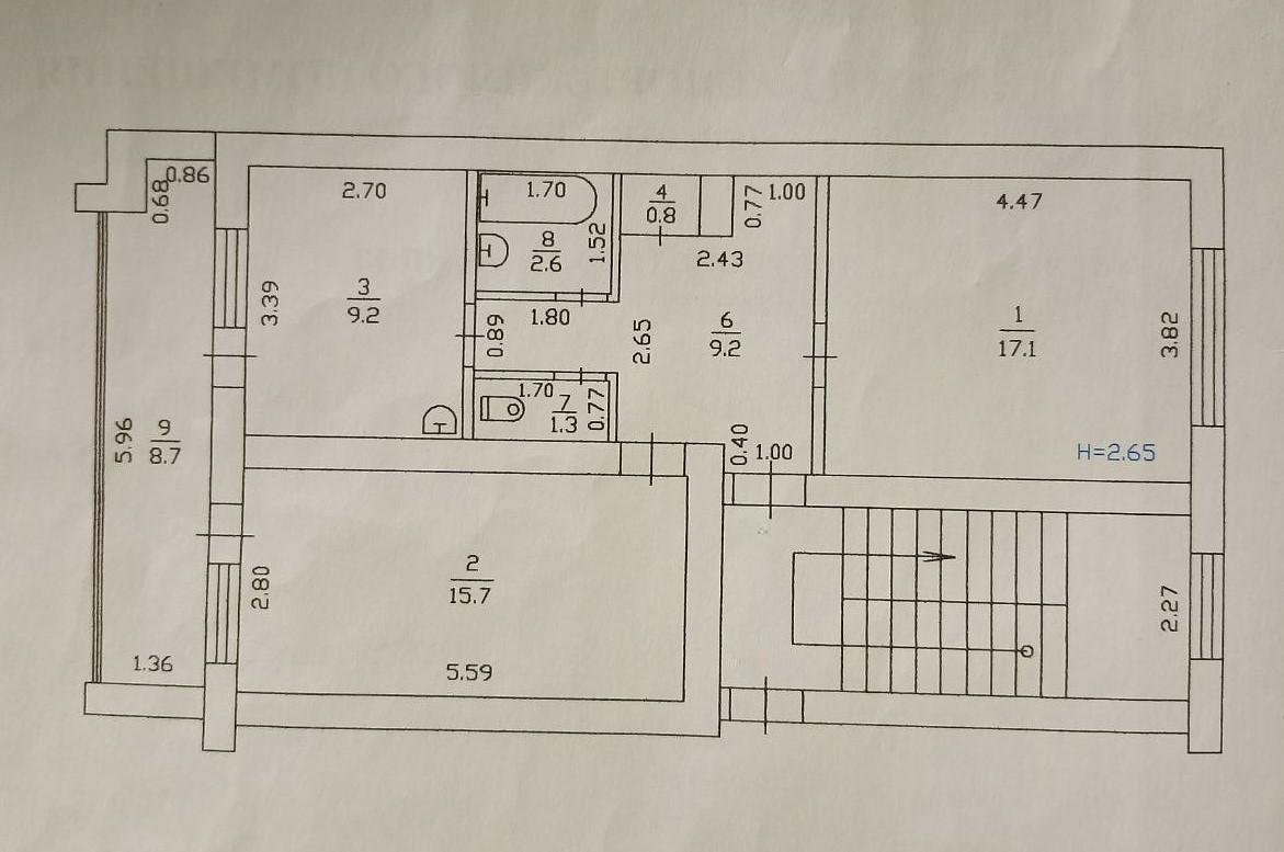 2-комнатная 54 м2 в ЖК undefined корпус null этаж 5