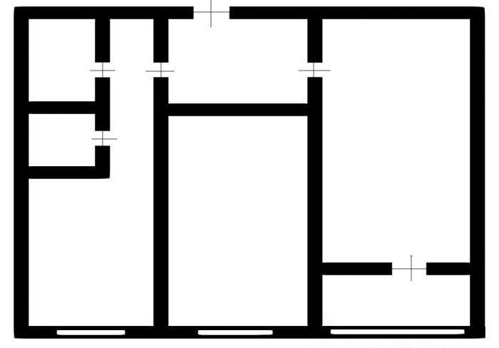 2-комнатная 53.6 м2 в ЖК undefined корпус null этаж 15