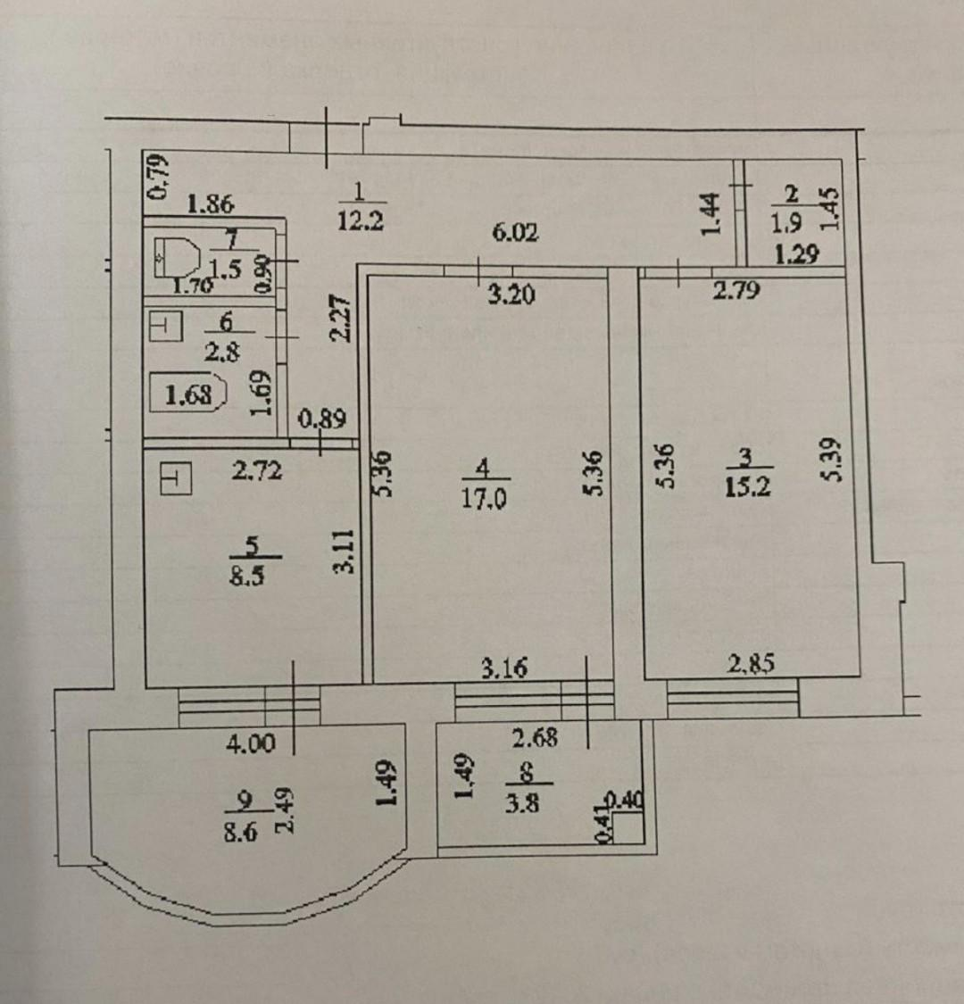 2-комнатная 71.5 м2 в ЖК undefined корпус null этаж 11
