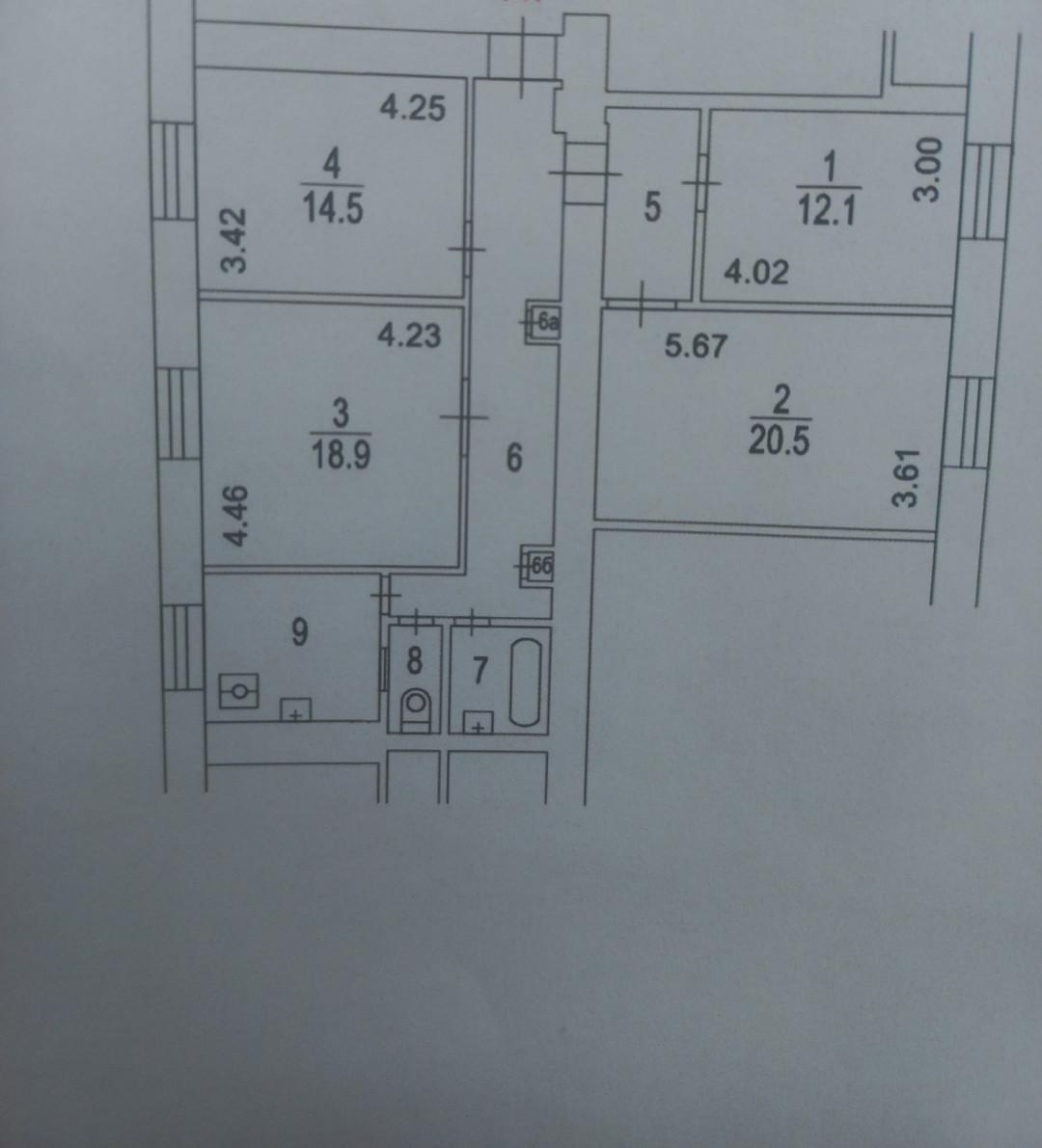 Студия 20.5 м2 в ЖК undefined корпус null этаж 1